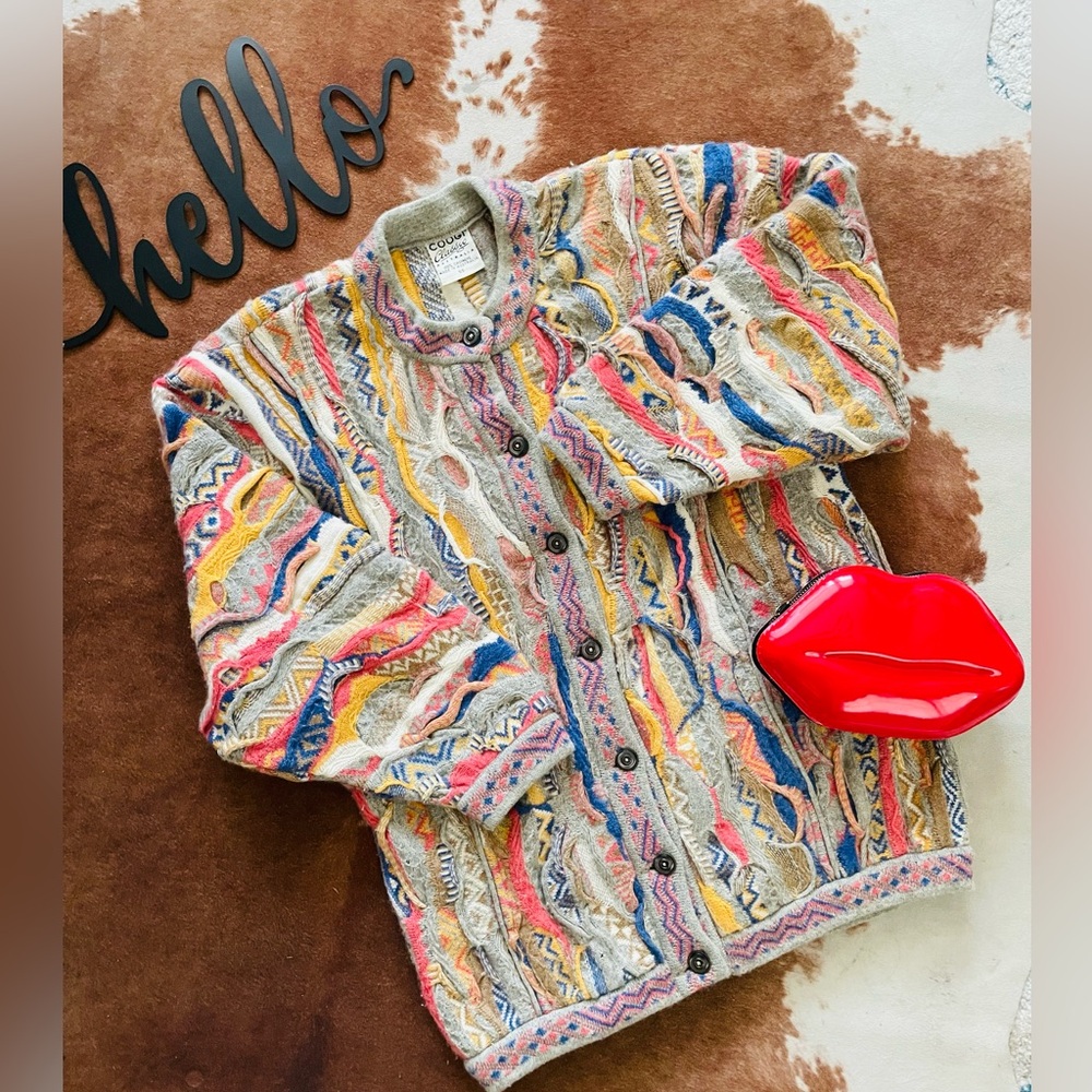 Vintage 90’s 3D COOGI Biggie Cosby Cardigan
